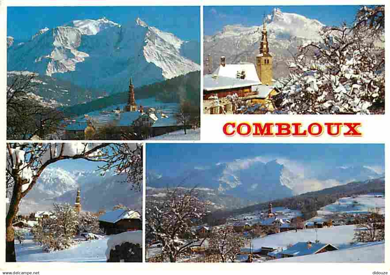 74 - Combloux - Multivues - Hiver - Neige - Flamme Postale - CPM - Voir Scans Recto-Verso - Combloux