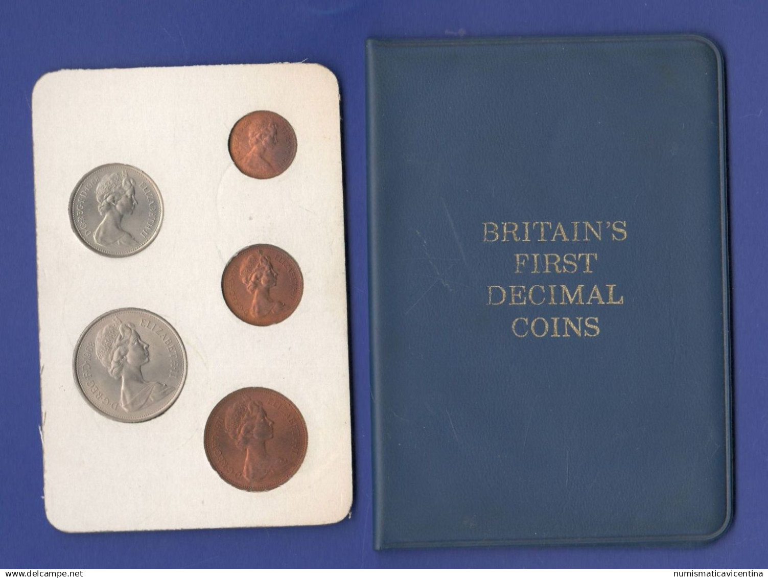 Great Britain Mint Set 1968 + 1971 UNC Coins Inghilterra Divisionale First Decimal Nickel E Bronze Coins - Mint Sets & Proof Sets