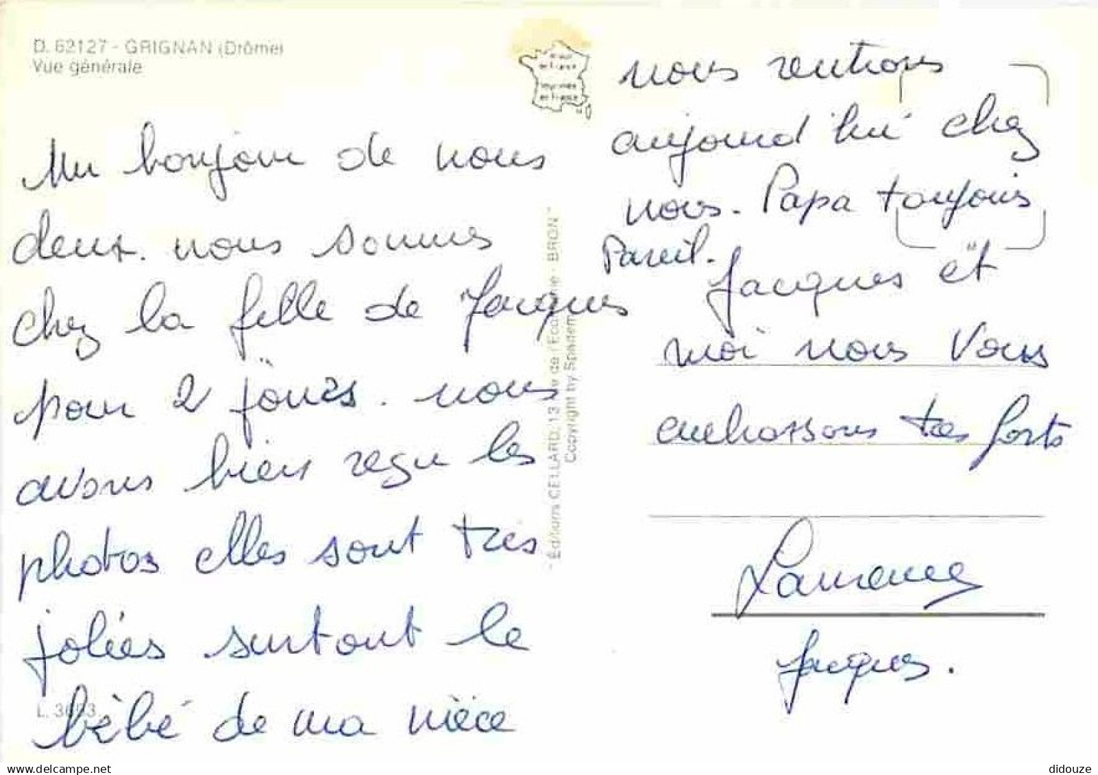 26 - Grignan - Vue Générale Aérienne - CPM - Voir Scans Recto-Verso - Grignan