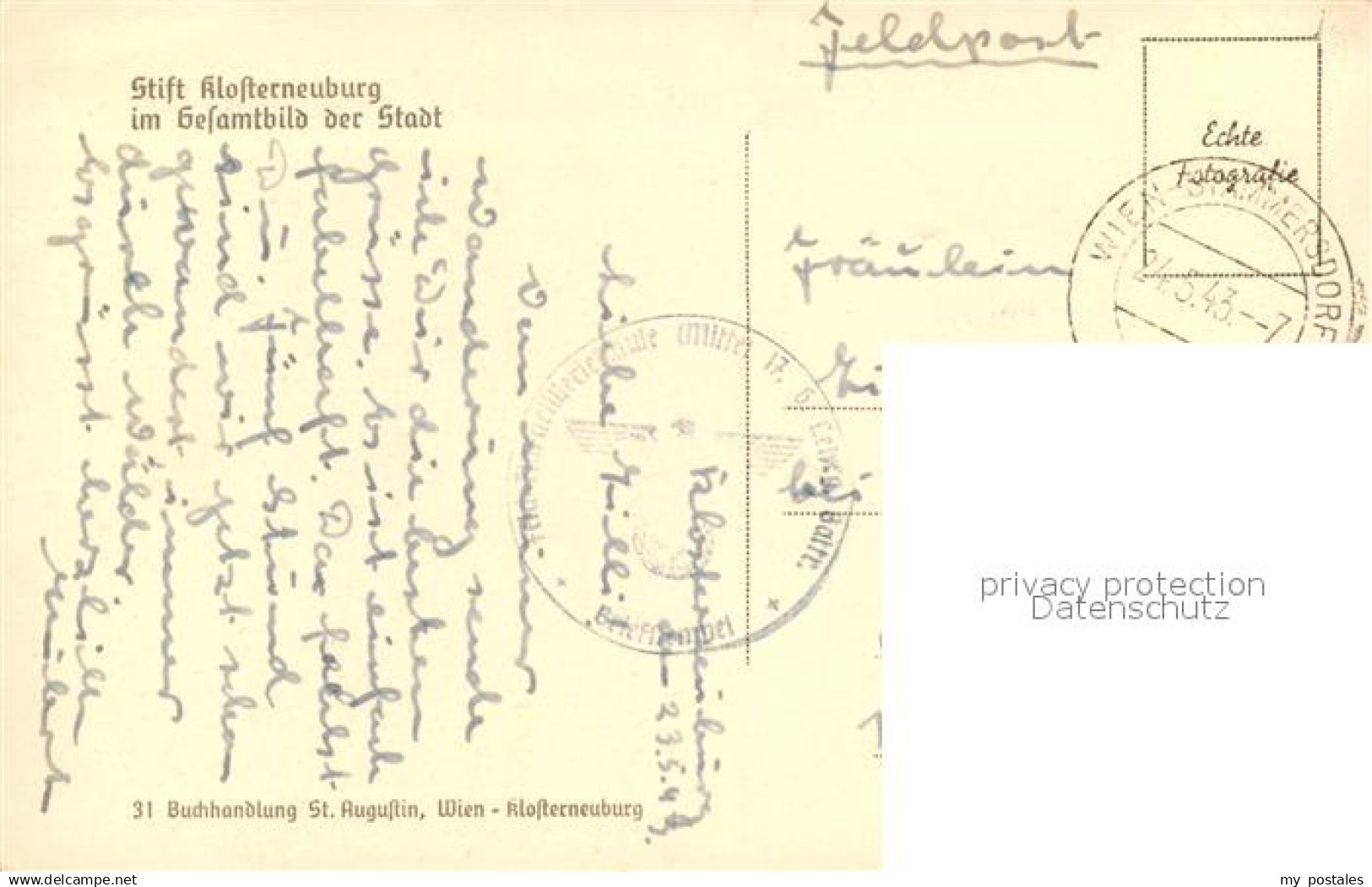 Klosterneuburg Stift Klosterneuburg Im Gesamtbild Der Stadt NZ3 - Autres & Non Classés