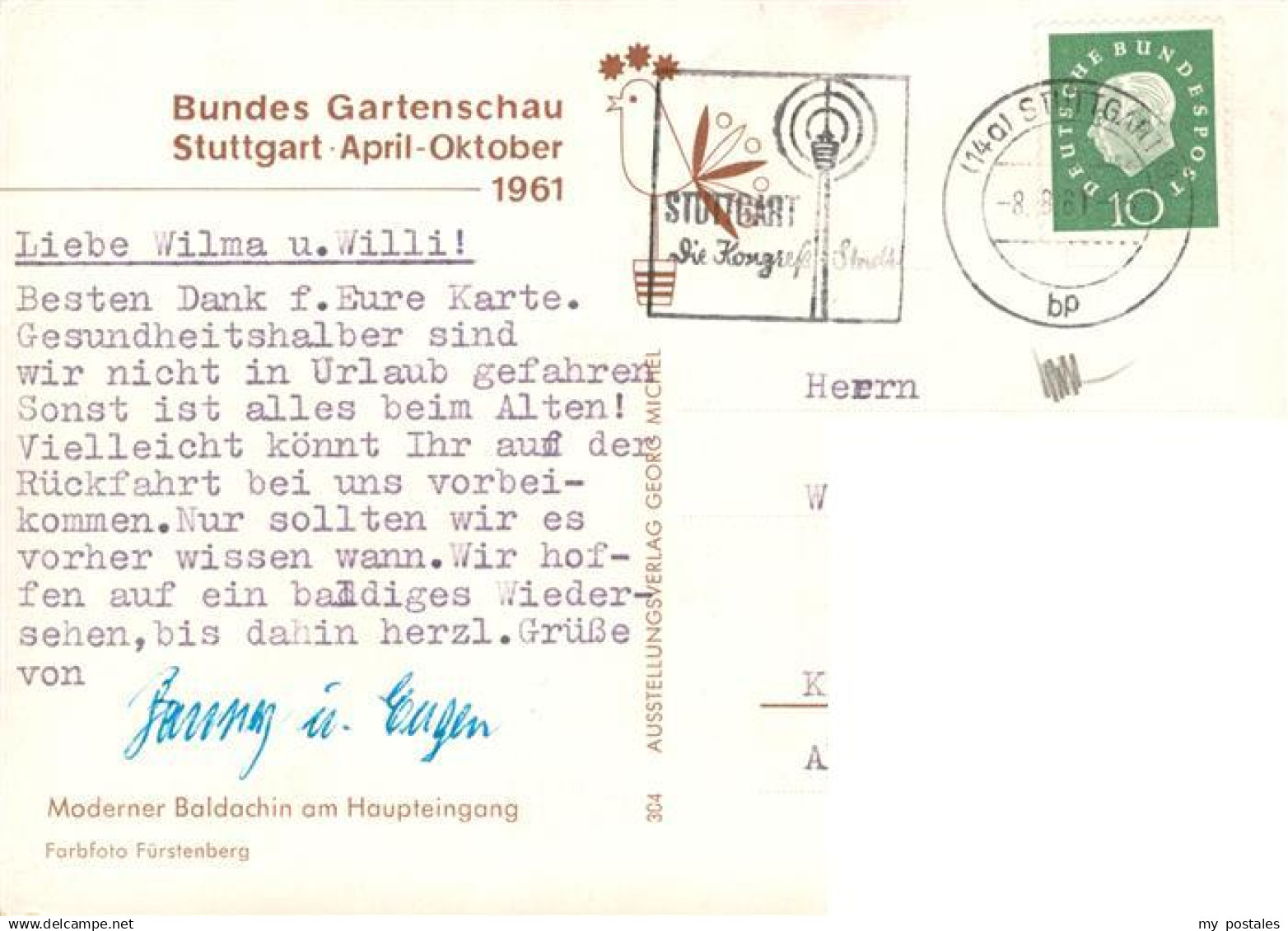 Stuttgart BUGA Stuttgart 1961 - Stuttgart