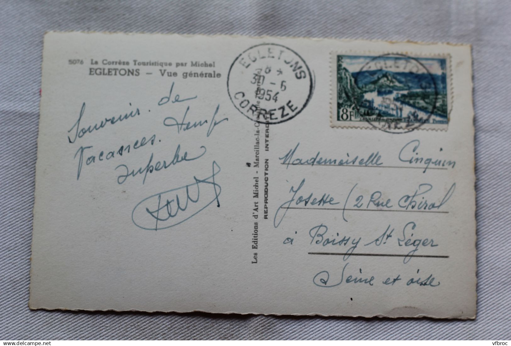 Cpsm 1954, Egletons, Vue Générale, Corrèze 19 - Egletons