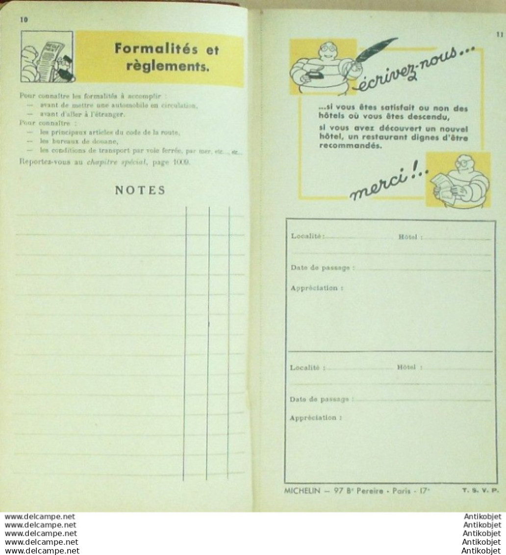 Guide Rouge Michelin 1934 30eme Ã©dition France - Michelin (guides)