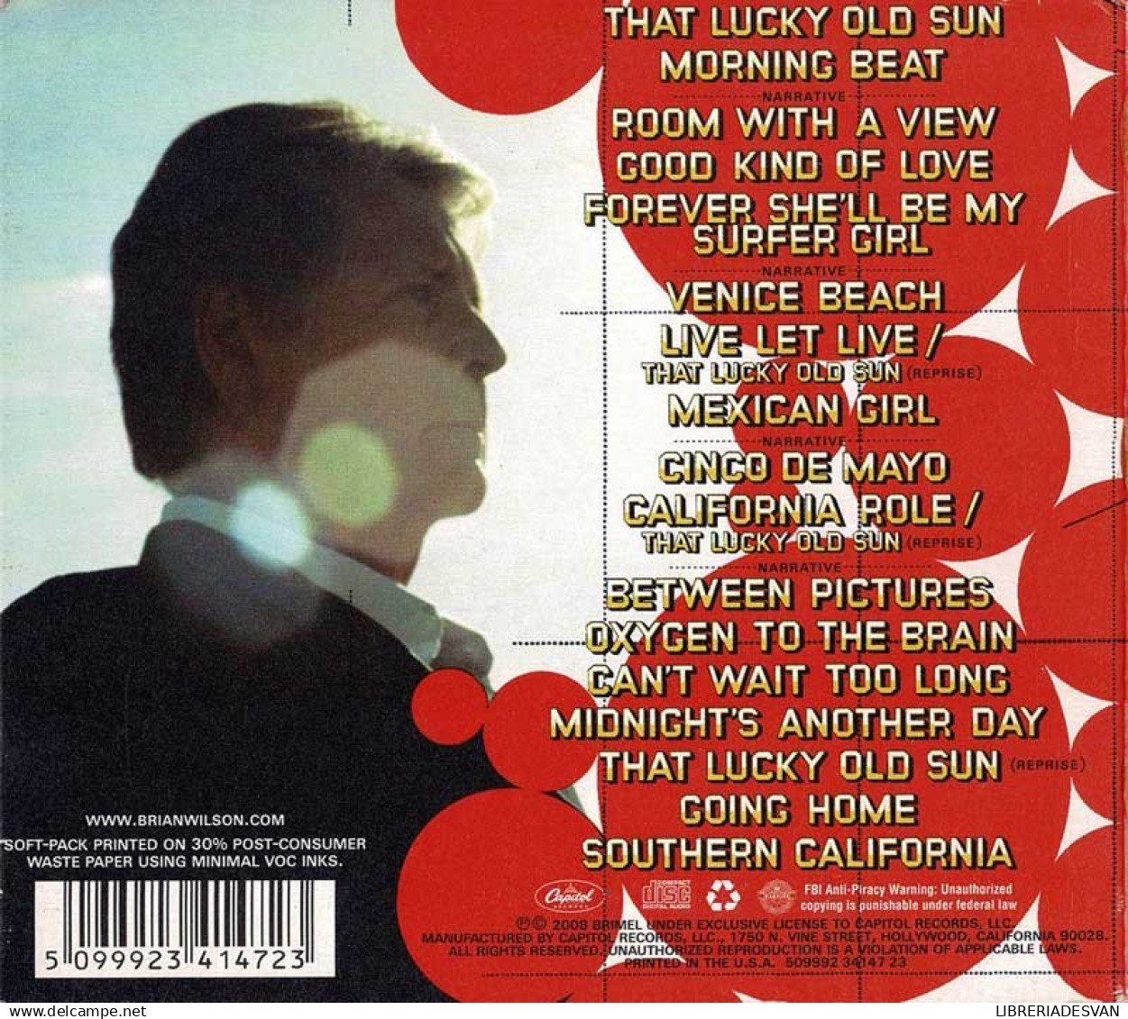 Brian Wilson - That Lucky Old Sun. CD - Disco & Pop