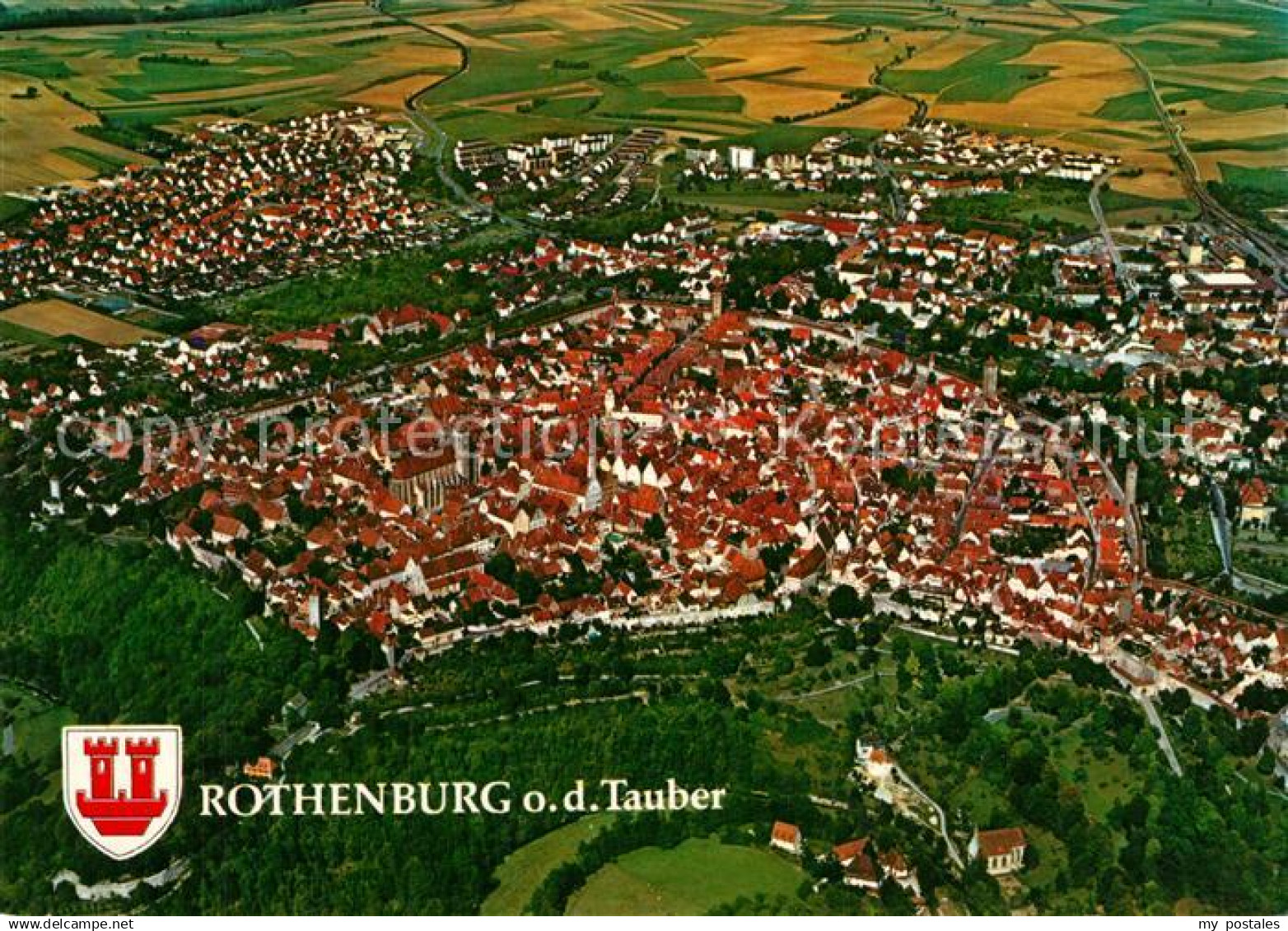 Rothenburg Tauber Fliegeraufnahme - Rothenburg O. D. Tauber