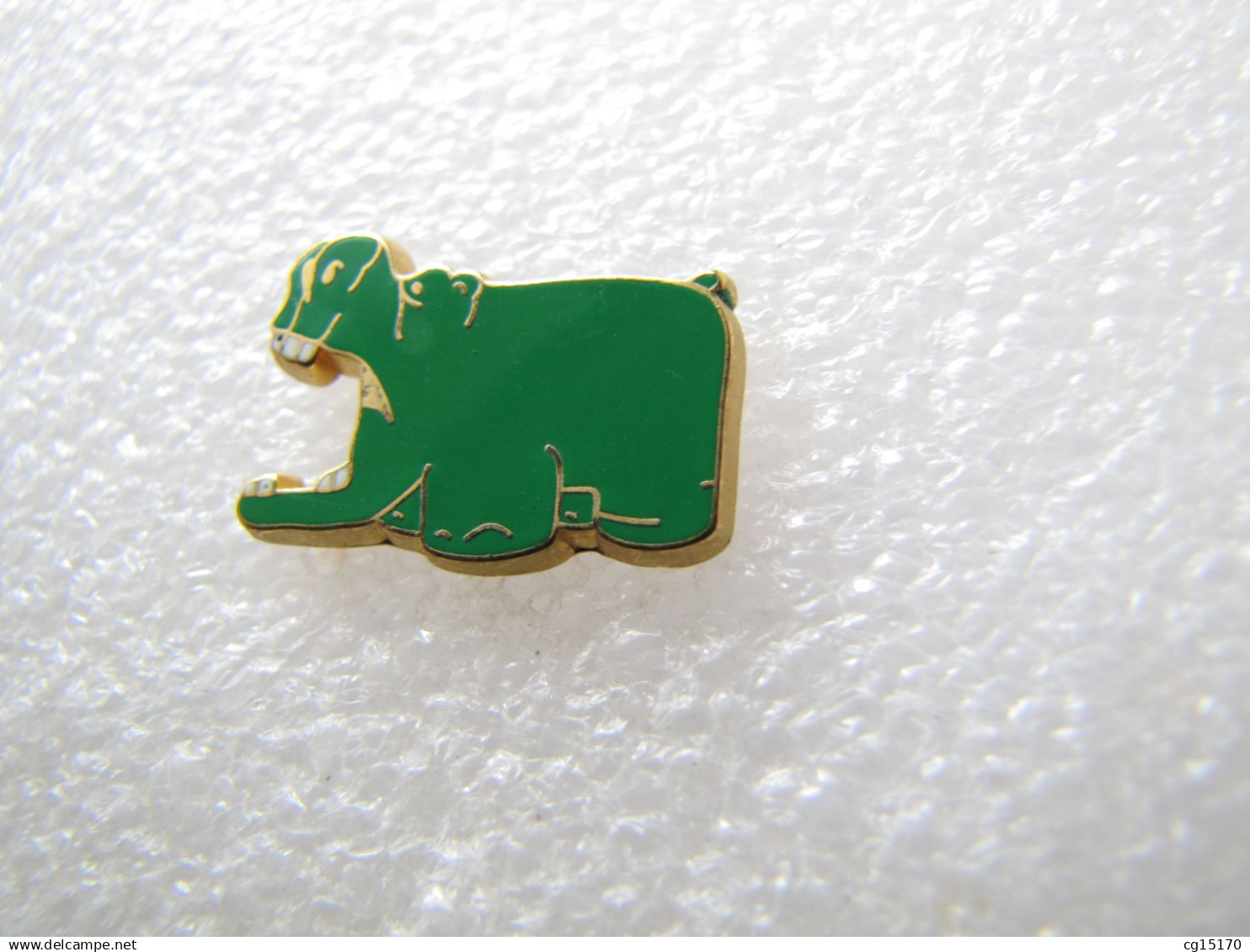PIN'S    IPODEC   HIPPOPOTAME VERT  ARTHUS BERTRAND - Arthus Bertrand