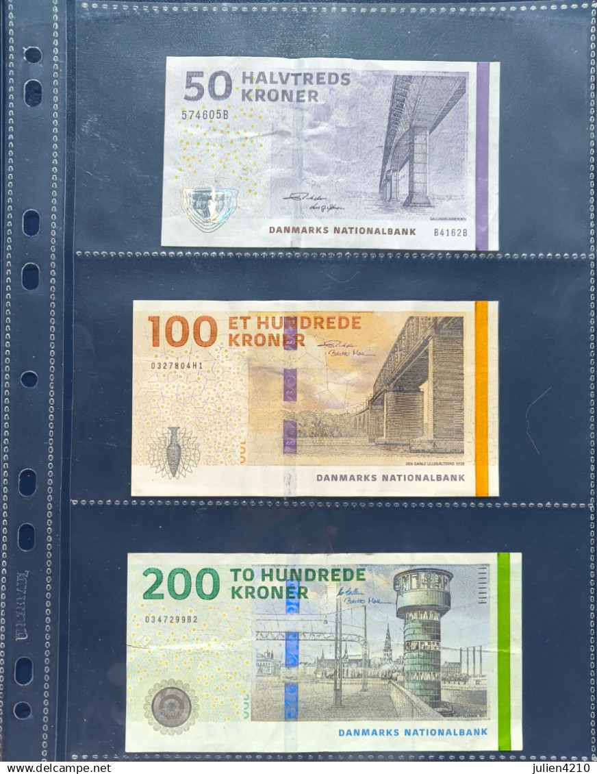 DANEMARK - Lot 5 Billets (2014-2021) - TBE - Denmark