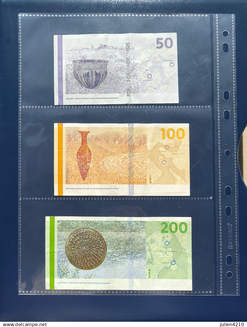 DANEMARK - Lot 5 Billets (2014-2021) - TBE - Denmark