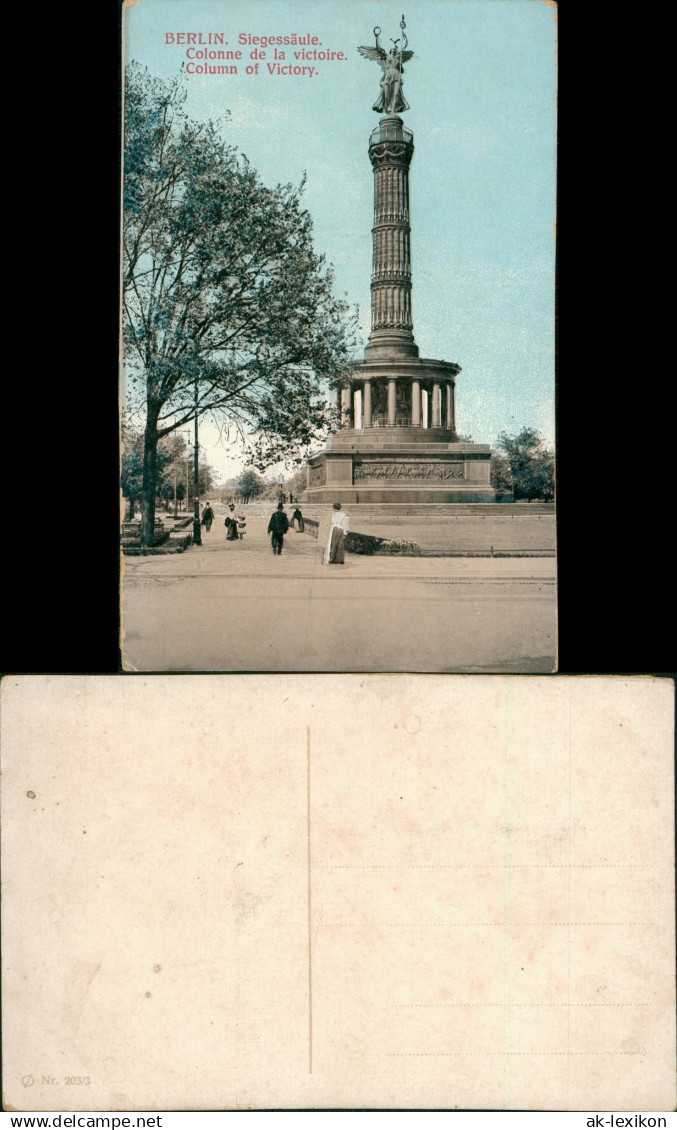 Ansichtskarte Mitte-Berlin Siegessäule 1912 - Mitte