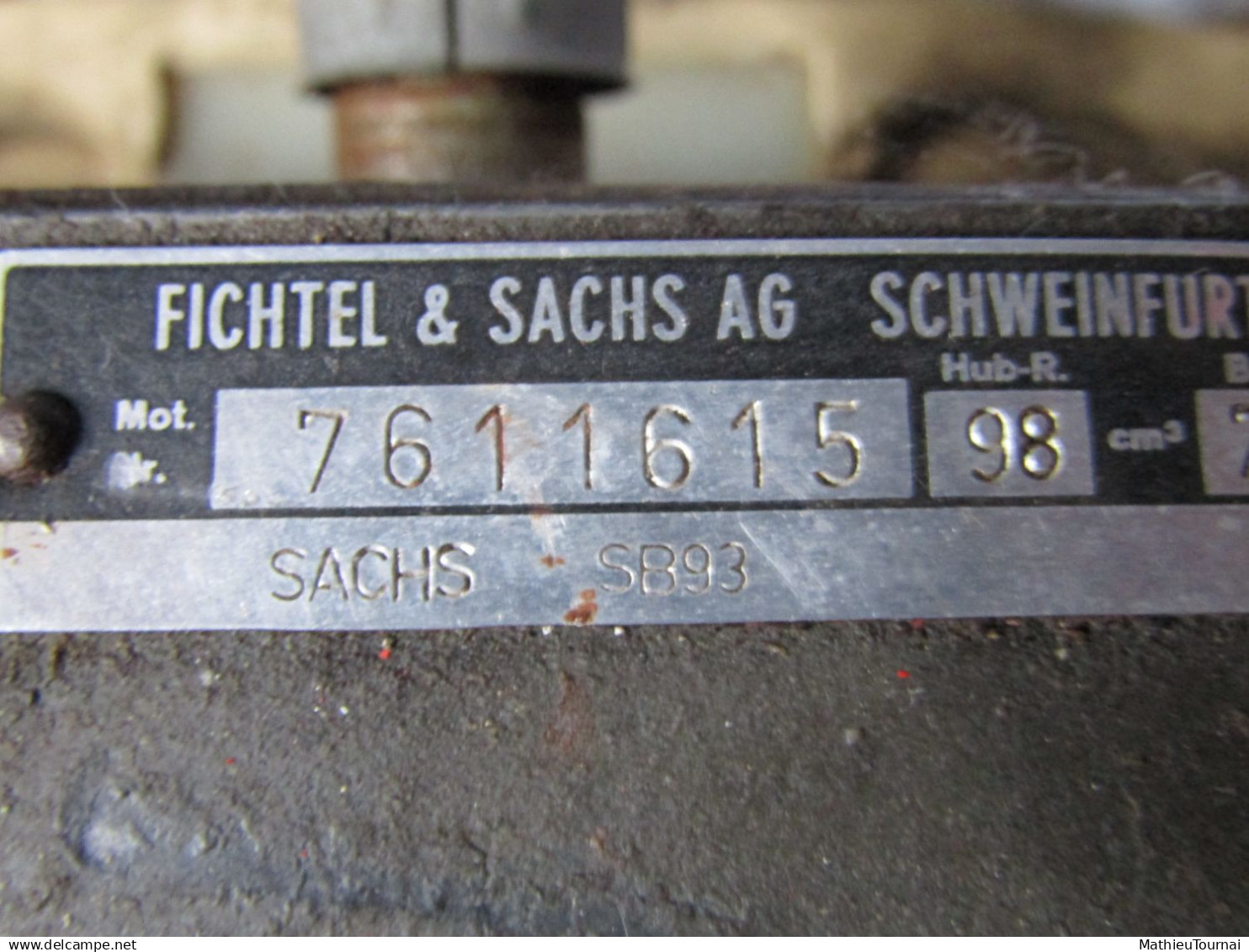 Moteur de tondeuse à gazon Fichtel und Sachs SB93 ;  SABO, type 43-95
