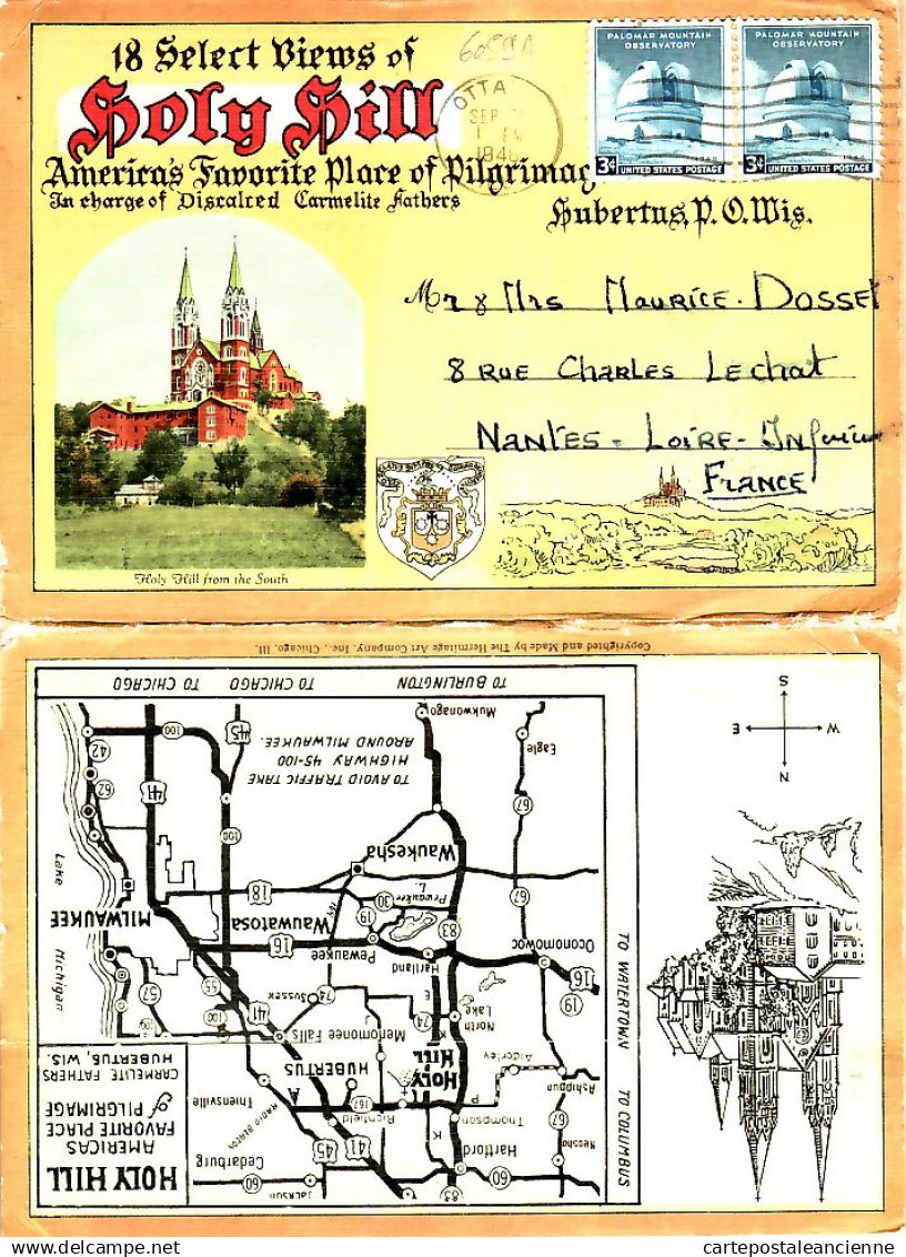 23972 /  Rare 18 Select Views HOLY HILL WI Wisconsin America's Place PILGRIMAGE1948 Original Complete Set in COVER USA