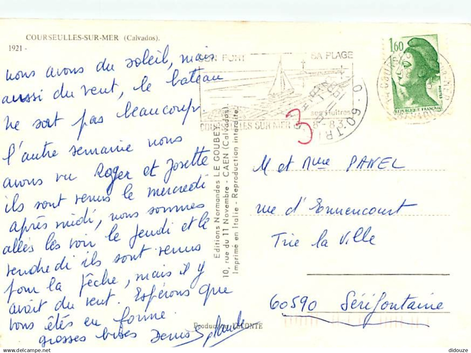 14 - Courseulles Sur Mer - Multivues - Immeubles - Bateaux - Flamme Postale De Courseulles Sur Mer - CPM - Voir Scans Re - Courseulles-sur-Mer