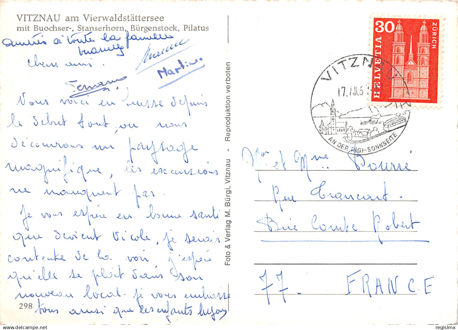 ET-SUISSE VITZNAU-N°T2667-C/0143 - Vitznau