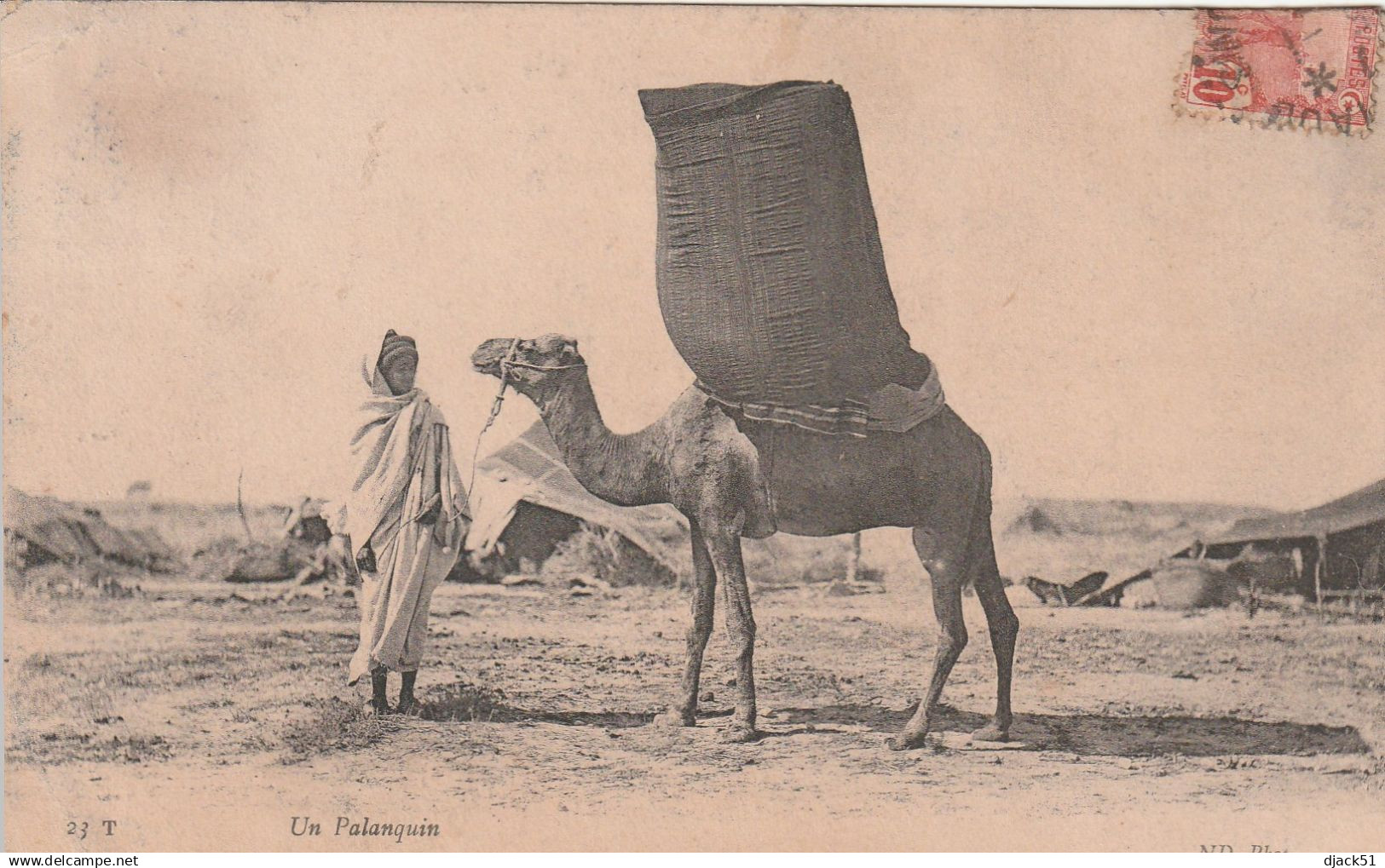 Tunisie / Un Palanquin (Chameau, Dromadaire) - 1907 - Tunisie