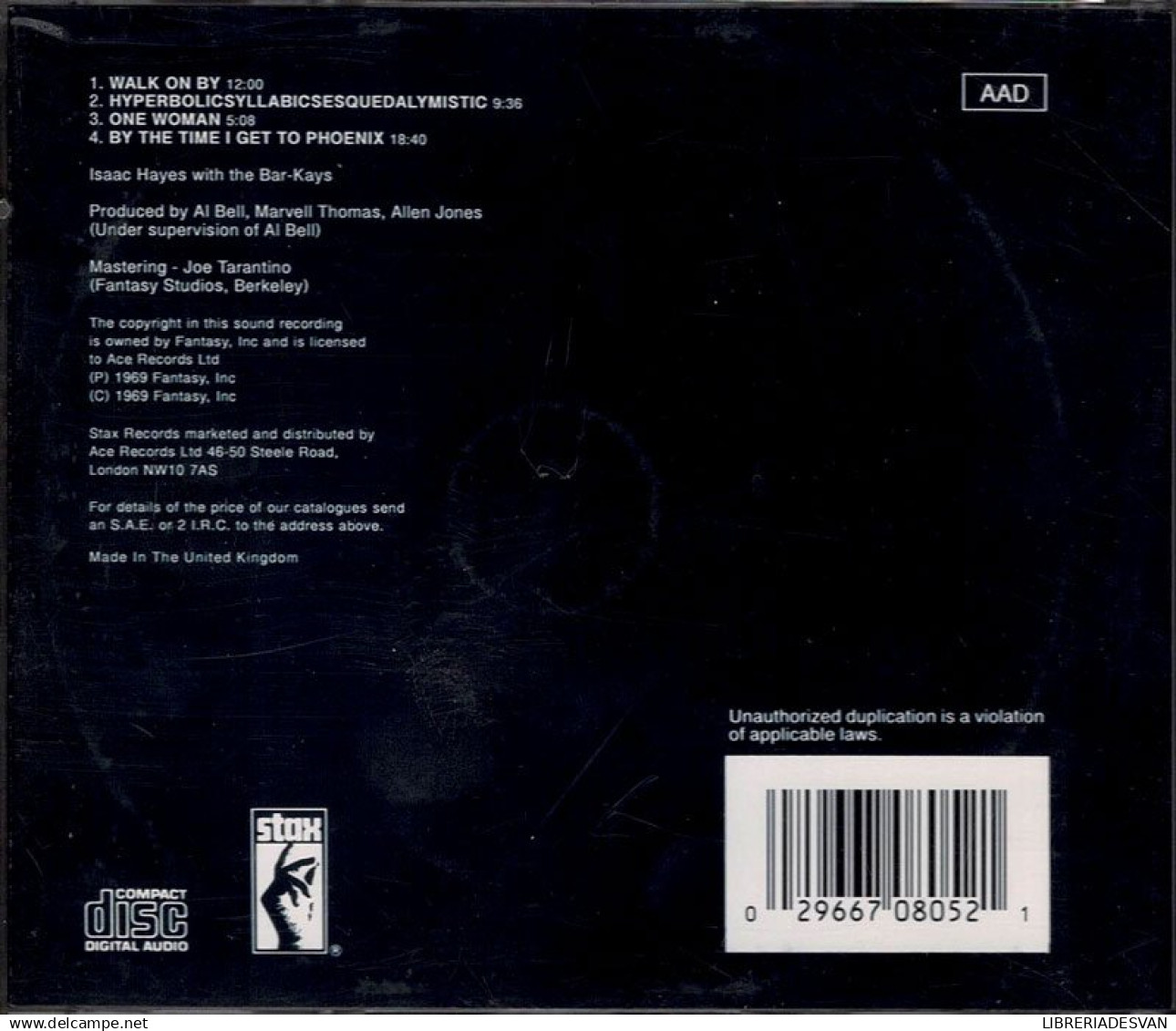 Isaac Hayes - Hot Buttered Soul. CD - Jazz