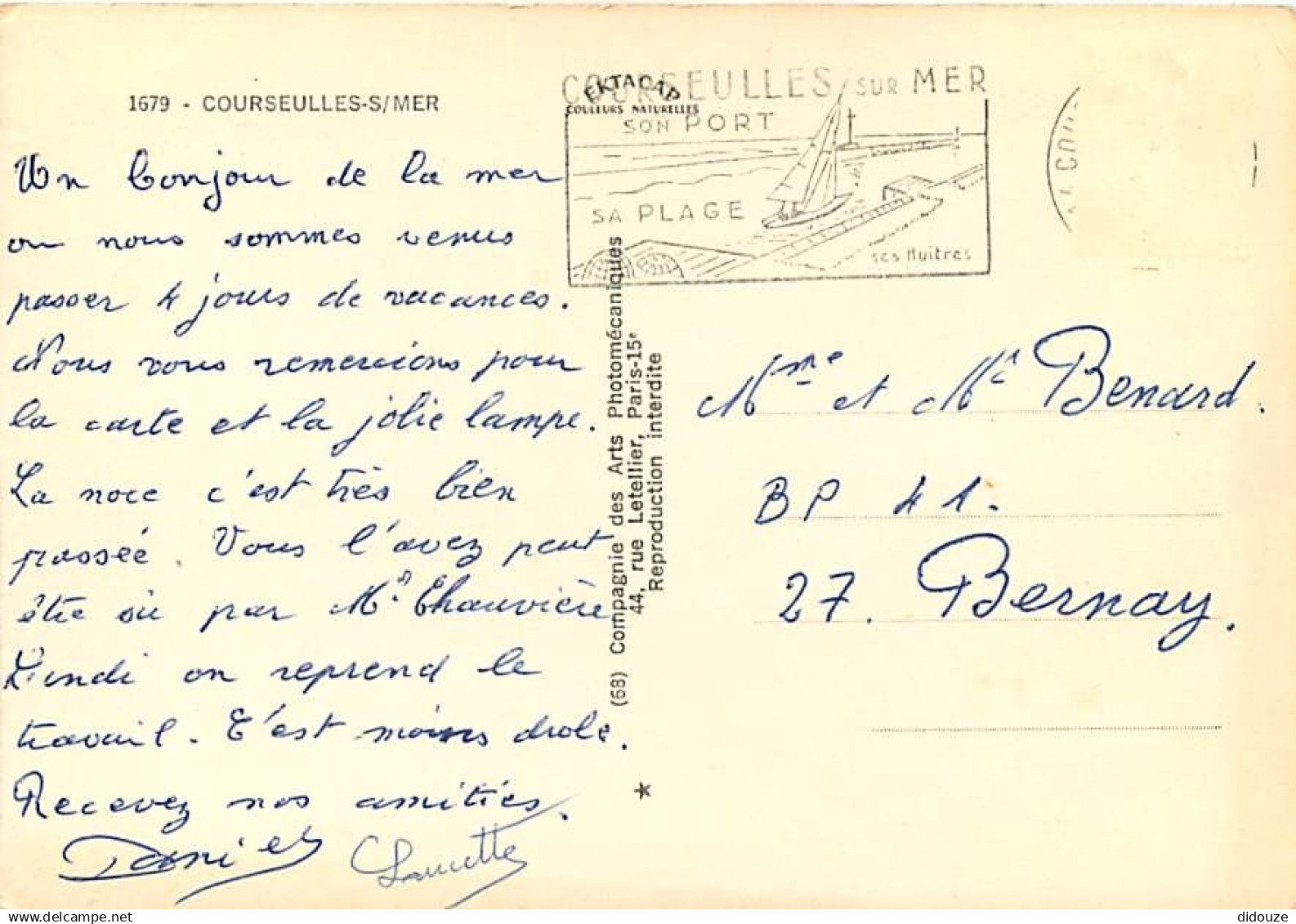 14 - Courseulles Sur Mer - Multivues - Huitres - Blasons - Flamme Postale De Courseulles Sur Mer - CPM - Voir Scans Rect - Courseulles-sur-Mer