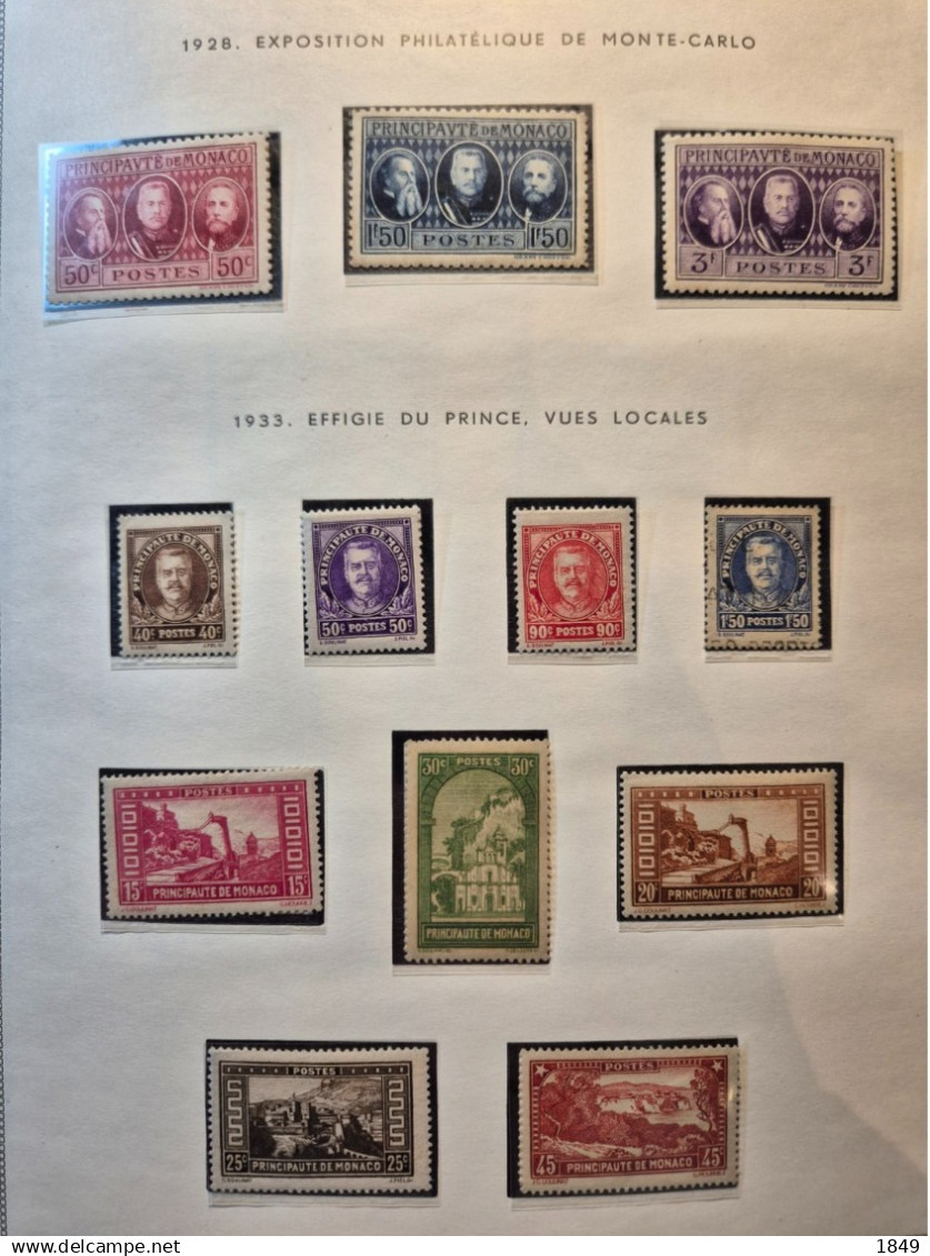 MONACO Alb. MOC 1885/1978 Neufs + PA (dont oiseaux **) côte >10 000€