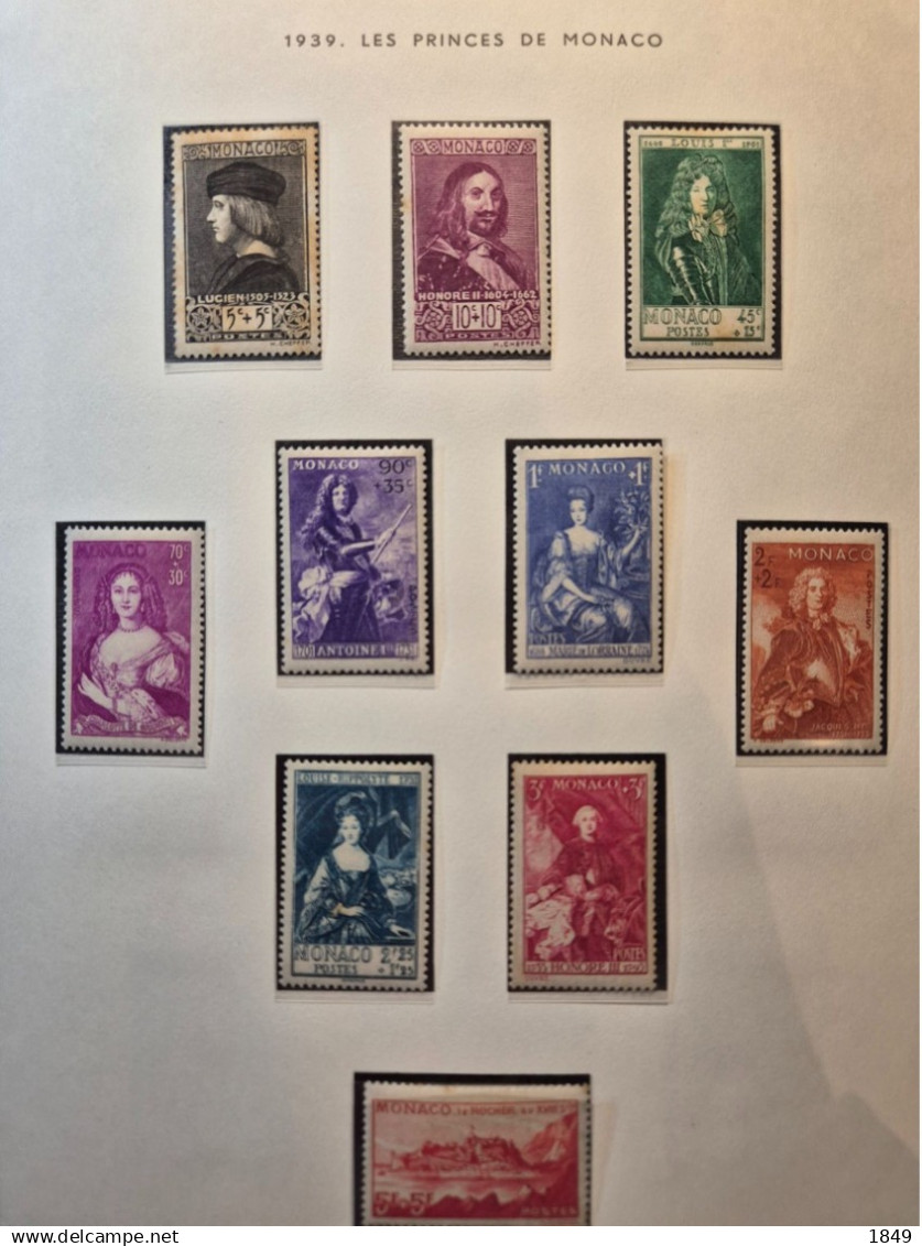 MONACO Alb. MOC 1885/1978 Neufs + PA (dont oiseaux **) côte >10 000€