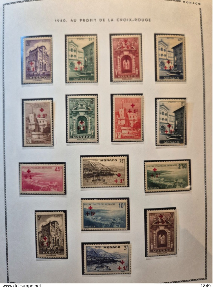 MONACO Alb. MOC 1885/1978 Neufs + PA (dont oiseaux **) côte >10 000€
