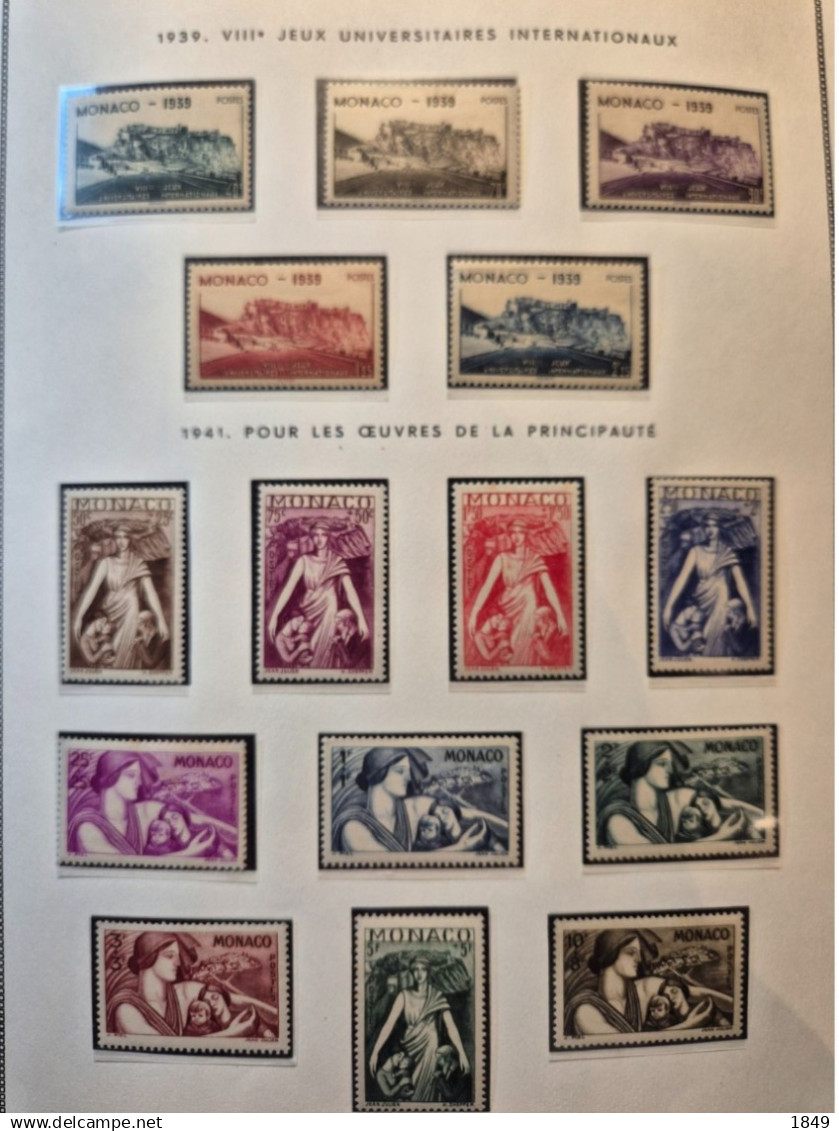 MONACO Alb. MOC 1885/1978 Neufs + PA (dont oiseaux **) côte >10 000€