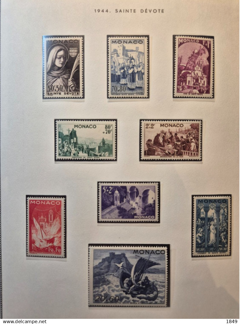 MONACO Alb. MOC 1885/1978 Neufs + PA (dont oiseaux **) côte >10 000€