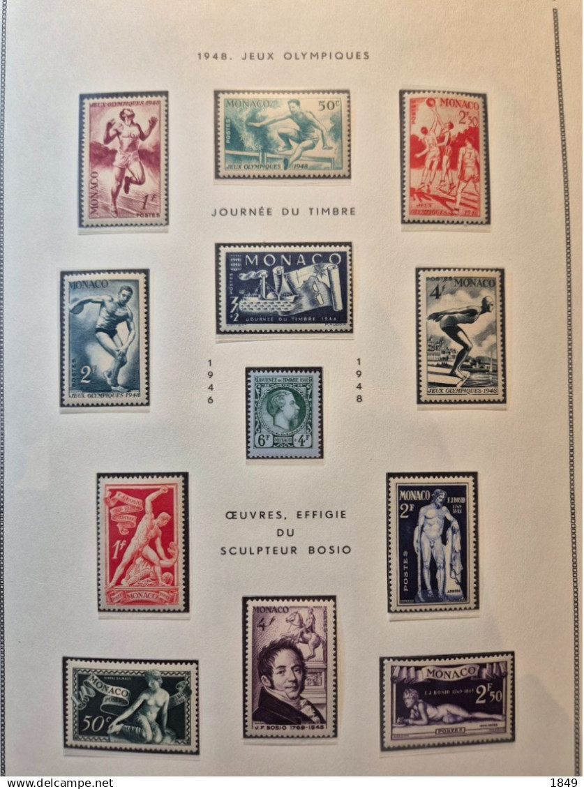 MONACO Alb. MOC 1885/1978 Neufs + PA (dont oiseaux **) côte >10 000€