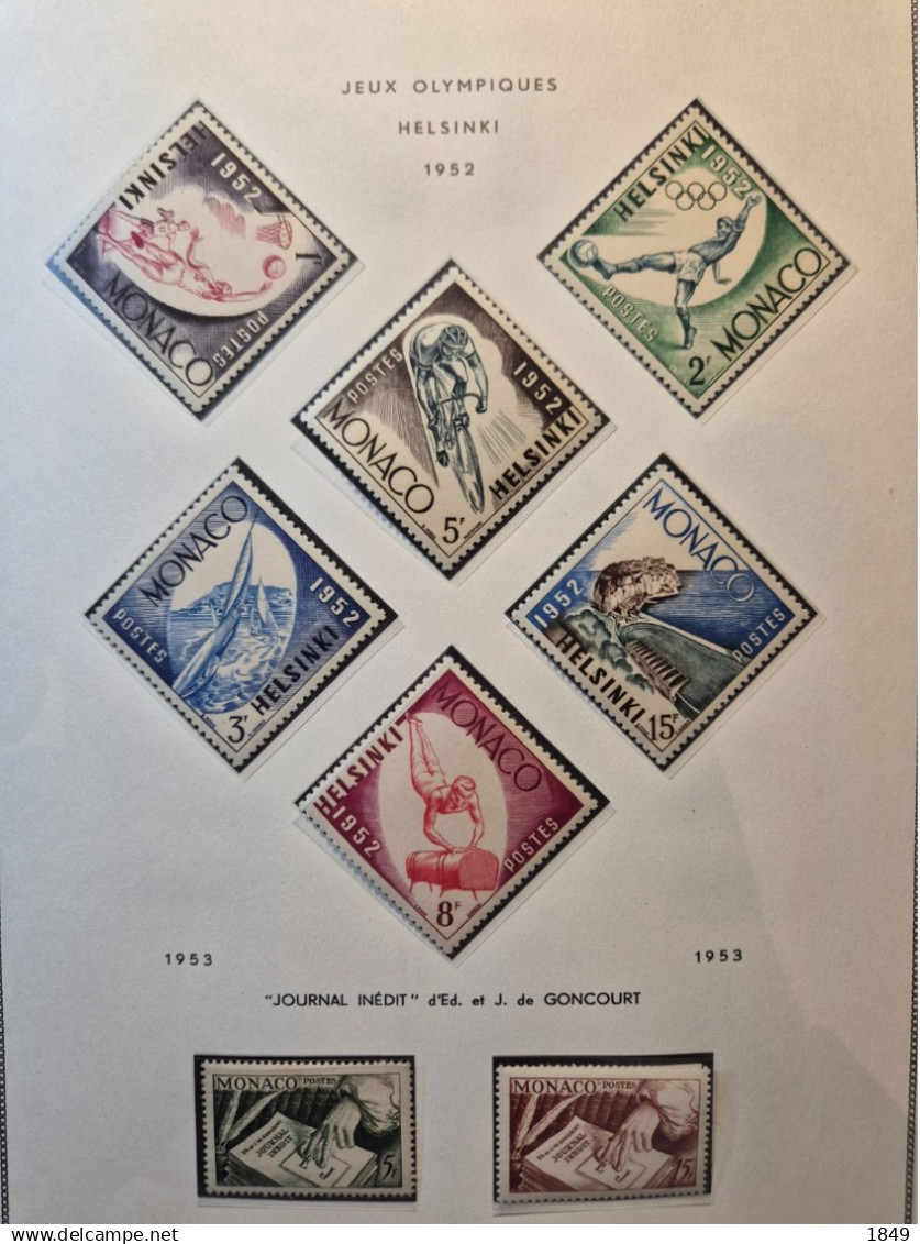 MONACO Alb. MOC 1885/1978 Neufs + PA (dont oiseaux **) côte >10 000€
