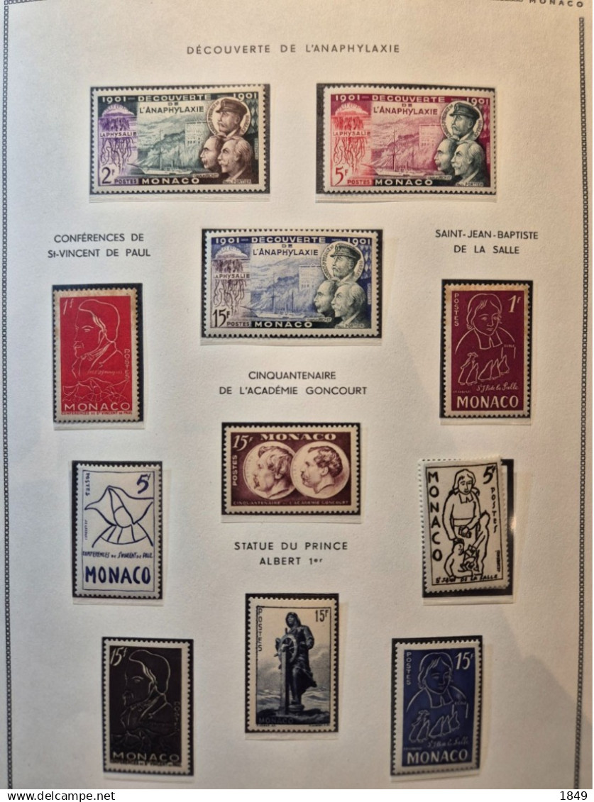 MONACO Alb. MOC 1885/1978 Neufs + PA (dont oiseaux **) côte >10 000€