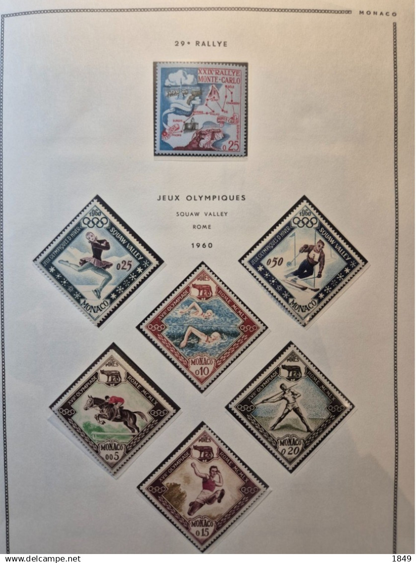 MONACO Alb. MOC 1885/1978 Neufs + PA (dont oiseaux **) côte >10 000€