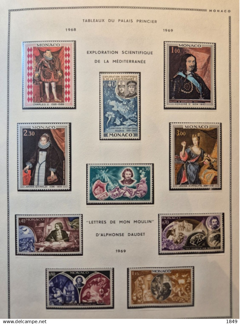 MONACO Alb. MOC 1885/1978 Neufs + PA (dont oiseaux **) côte >10 000€