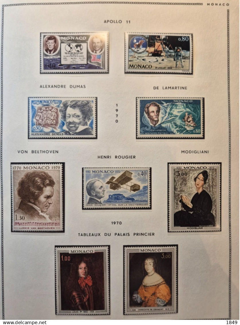 MONACO Alb. MOC 1885/1978 Neufs + PA (dont oiseaux **) côte >10 000€