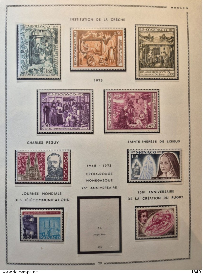 MONACO Alb. MOC 1885/1978 Neufs + PA (dont oiseaux **) côte >10 000€