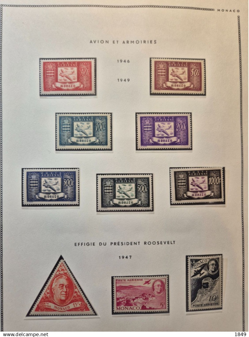 MONACO Alb. MOC 1885/1978 Neufs + PA (dont oiseaux **) côte >10 000€