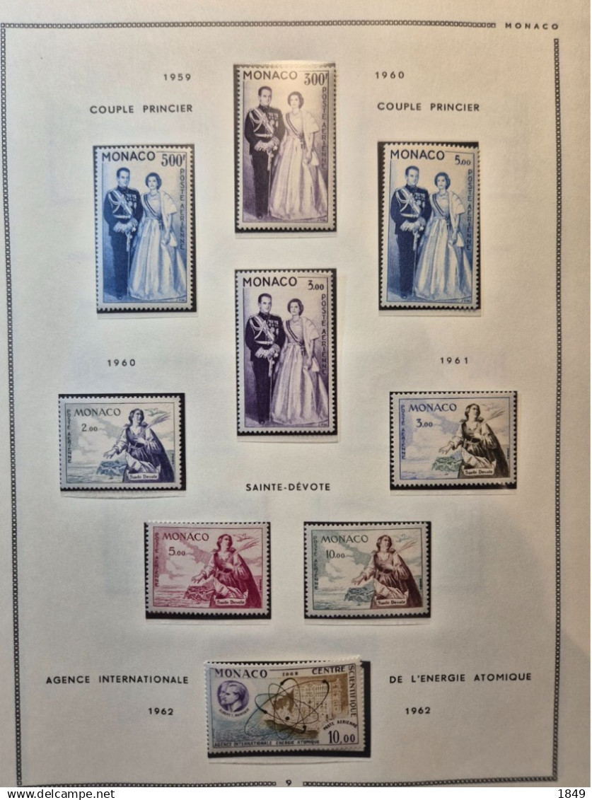 MONACO Alb. MOC 1885/1978 Neufs + PA (dont oiseaux **) côte >10 000€