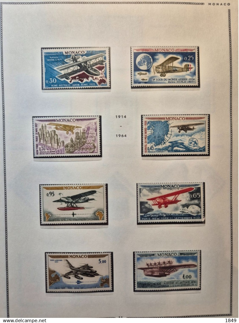 MONACO Alb. MOC 1885/1978 Neufs + PA (dont oiseaux **) côte >10 000€