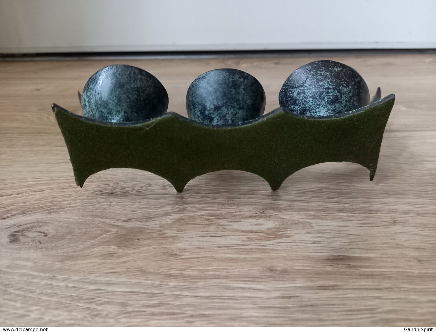 Ancien & Design Porte Pipe, Repose Pipes en Bronze? Socle Fonte? 3 Emplacements, Vintage