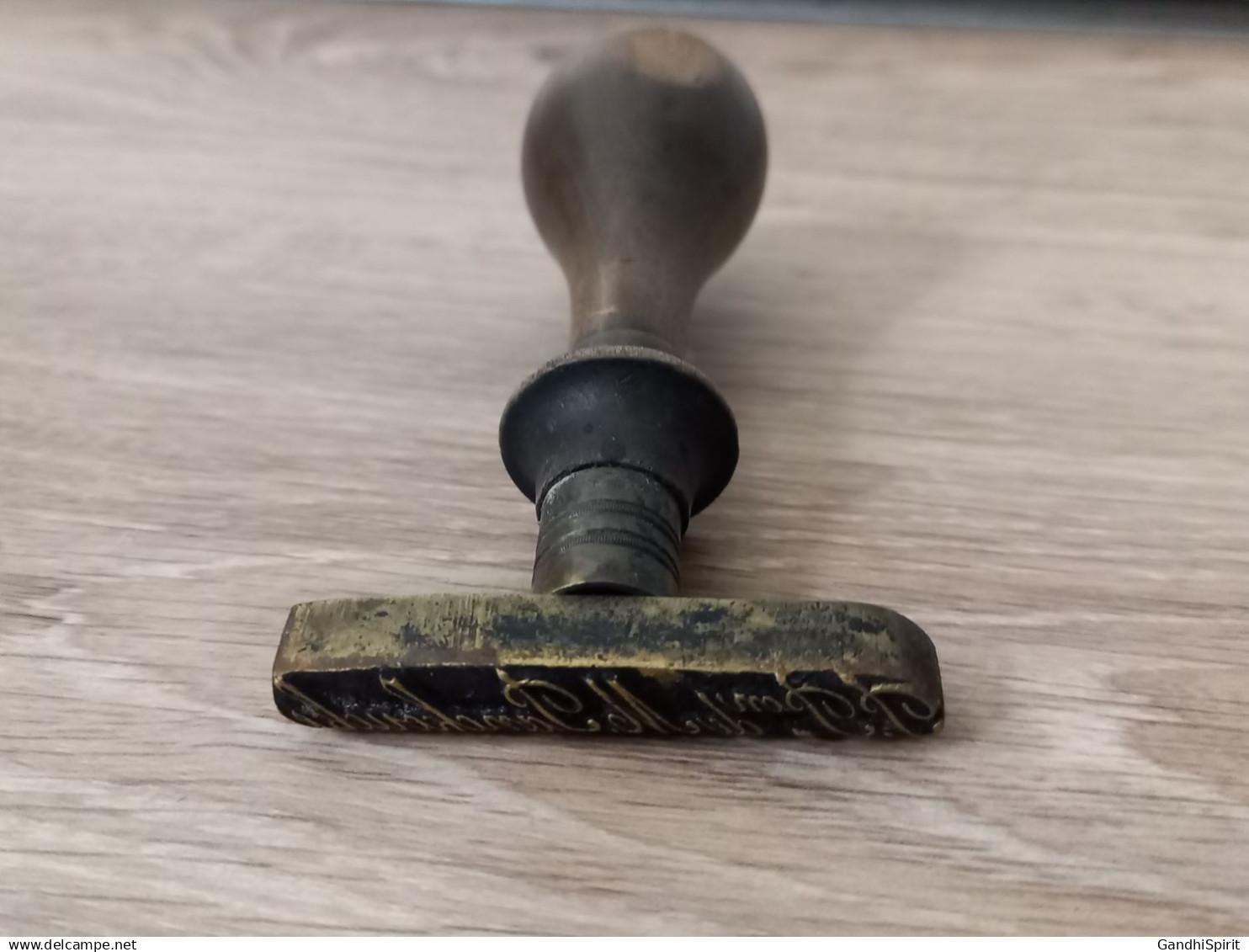 Ancien Sceau / Cachet P. Pon (Par Procuration) De M. Panckoucke - Bronze & Bois - Seals