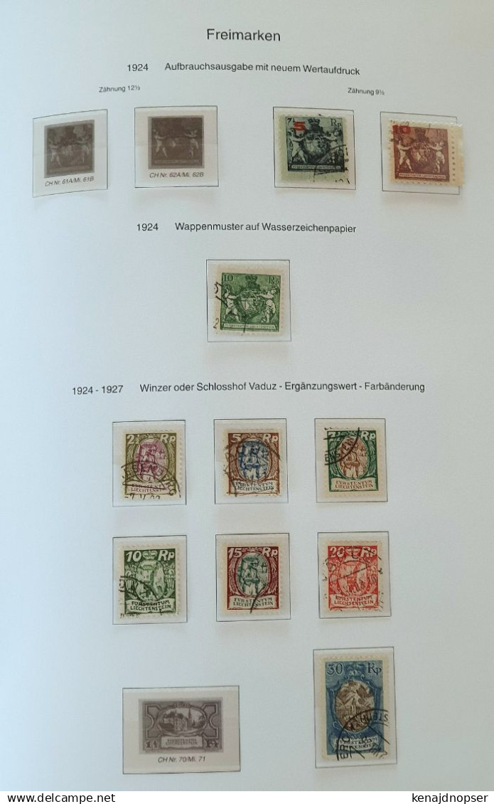 Sorgfältige,umfangreiche Slg. Liechtenstein in 2-MüllerAlben, 3 Ordner FDCs; Steckalbum und 23 Sammelblätter