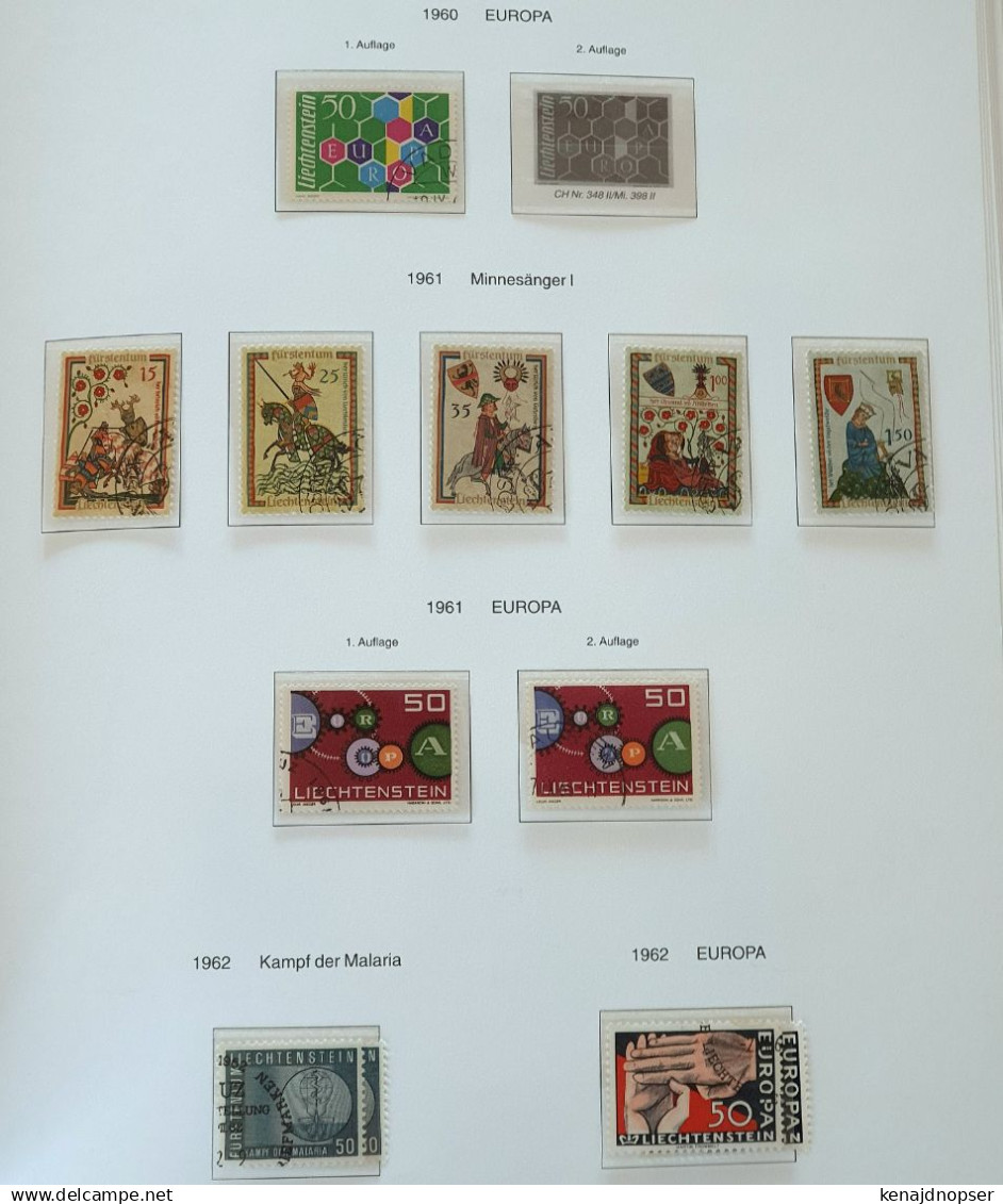 Sorgfältige,umfangreiche Slg. Liechtenstein in 2-MüllerAlben, 3 Ordner FDCs; Steckalbum und 23 Sammelblätter