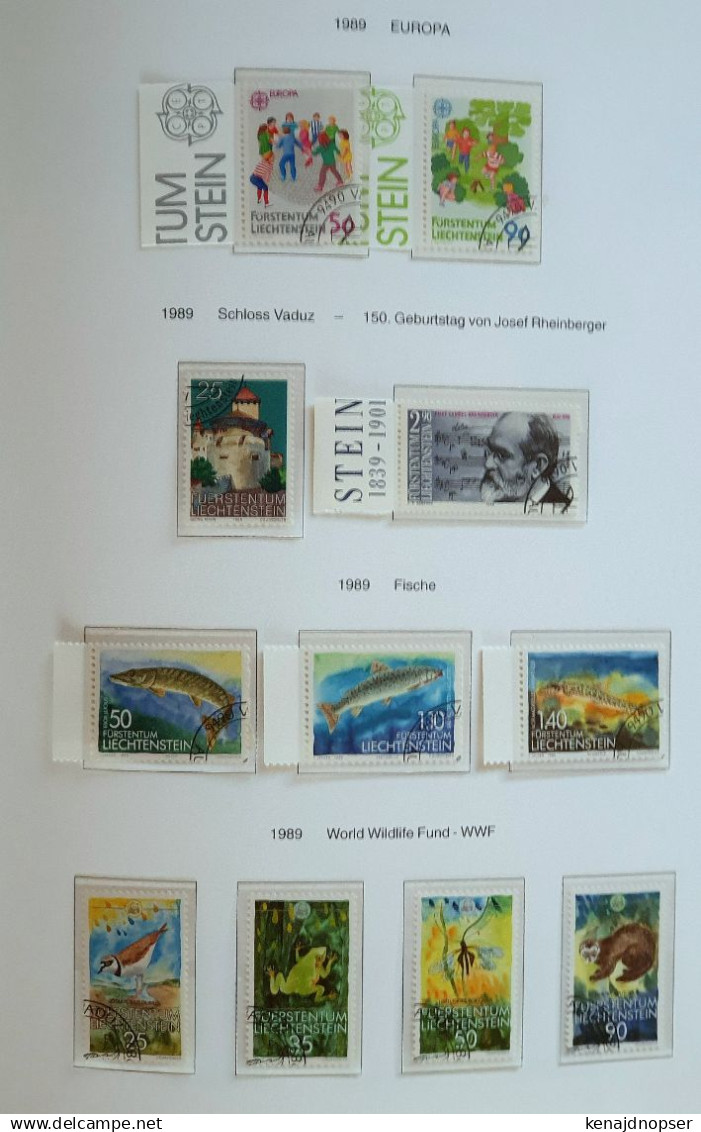 Sorgfältige,umfangreiche Slg. Liechtenstein in 2-MüllerAlben, 3 Ordner FDCs; Steckalbum und 23 Sammelblätter