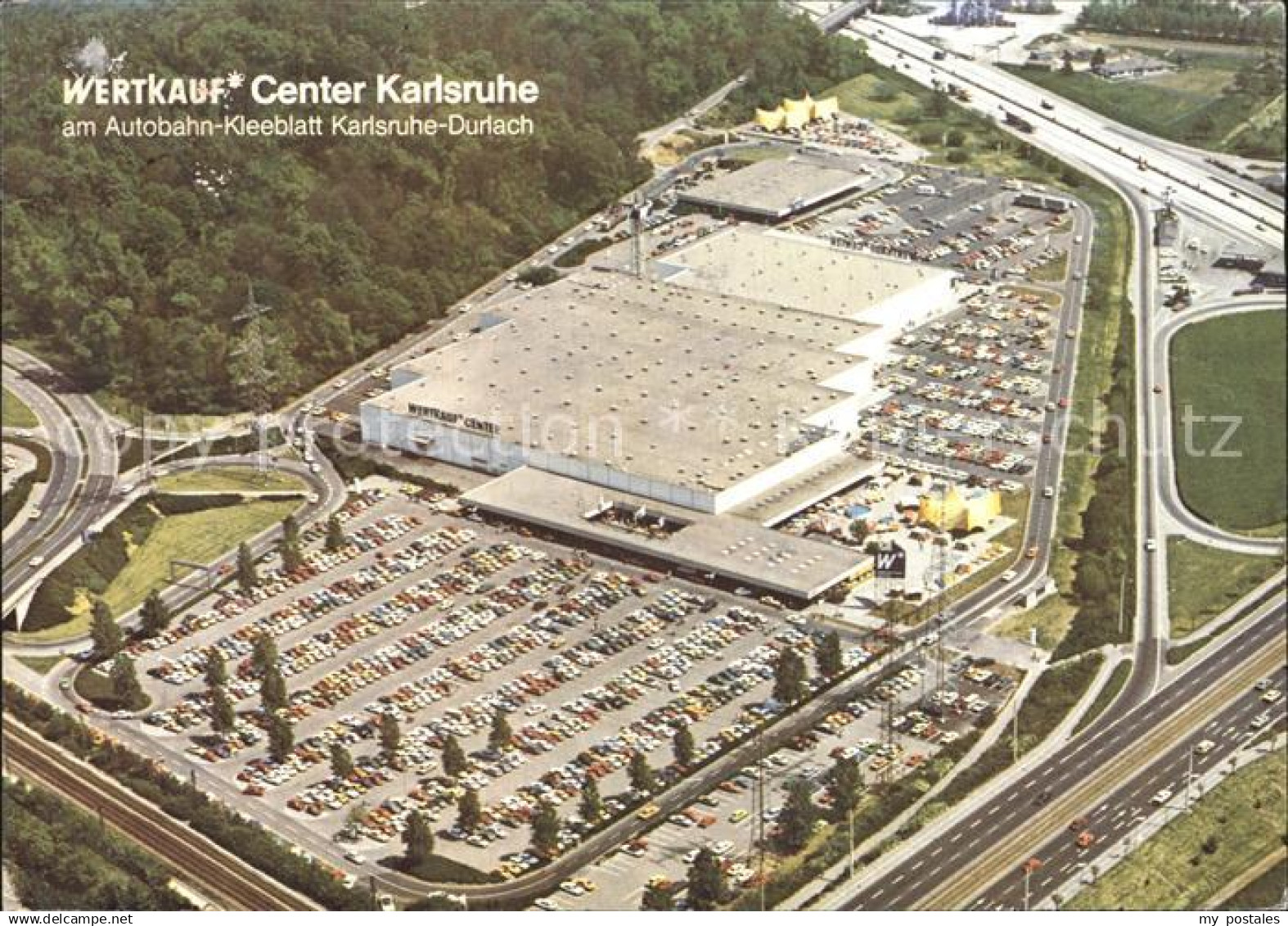 Karlsruhe Baden Wertkaufcenter Autobahn Kleeblatt Karlsruhe Durlach - Karlsruhe