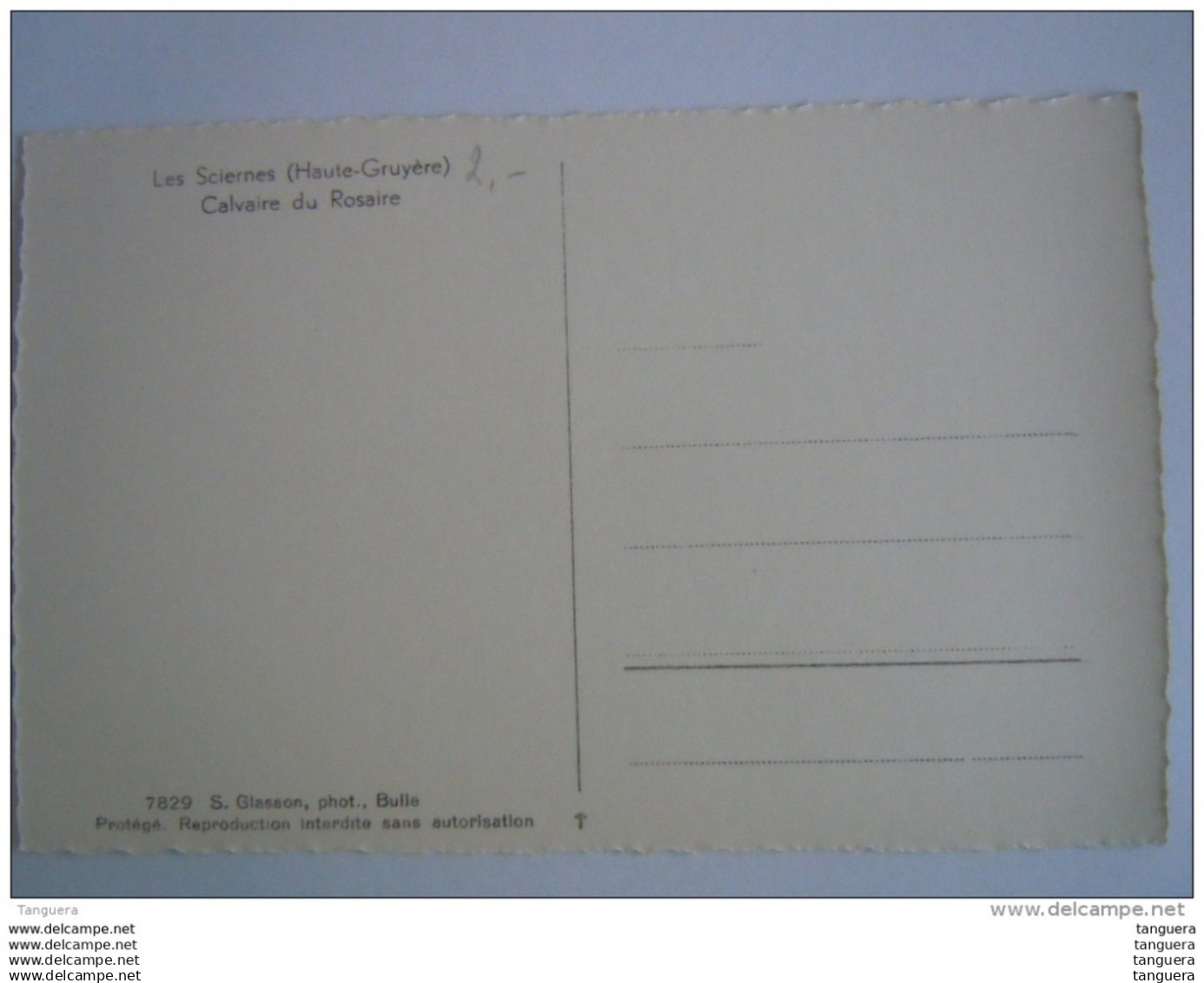 Cpsm Suisse Les Sciernes (Hte-Gruyère) Calvaire Du Rosaire Edit Glasson - Albeuve