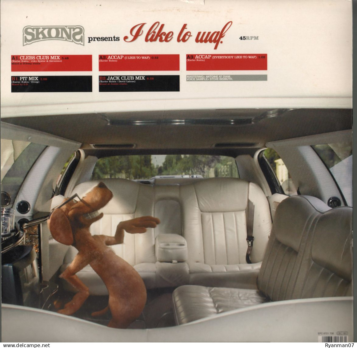 SKONS - I LIKE TO WAF. - Format: Vinyle, 12", Maxi-Single FR 2001 - 45 T - Maxi-Single