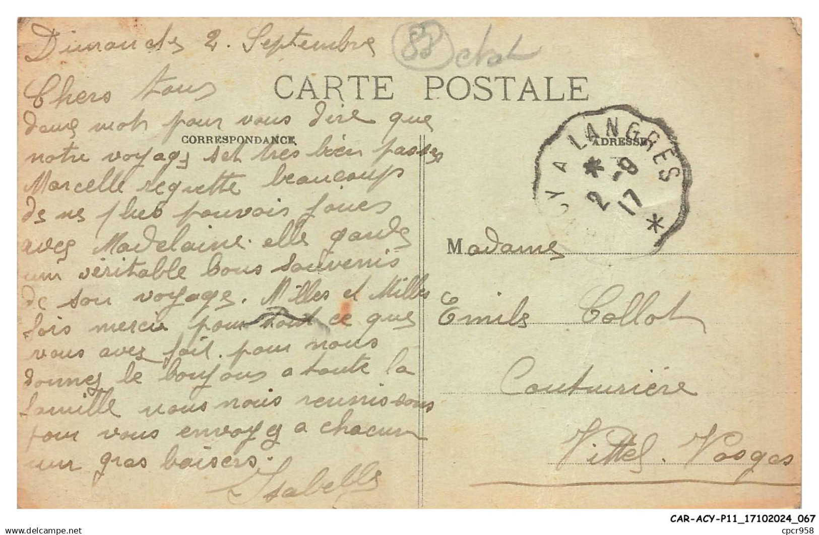 CAR-ACYP11-0646-88 - CHATEL - Vue Générale Et Le Pont Sur La Moselle - Chatel Sur Moselle