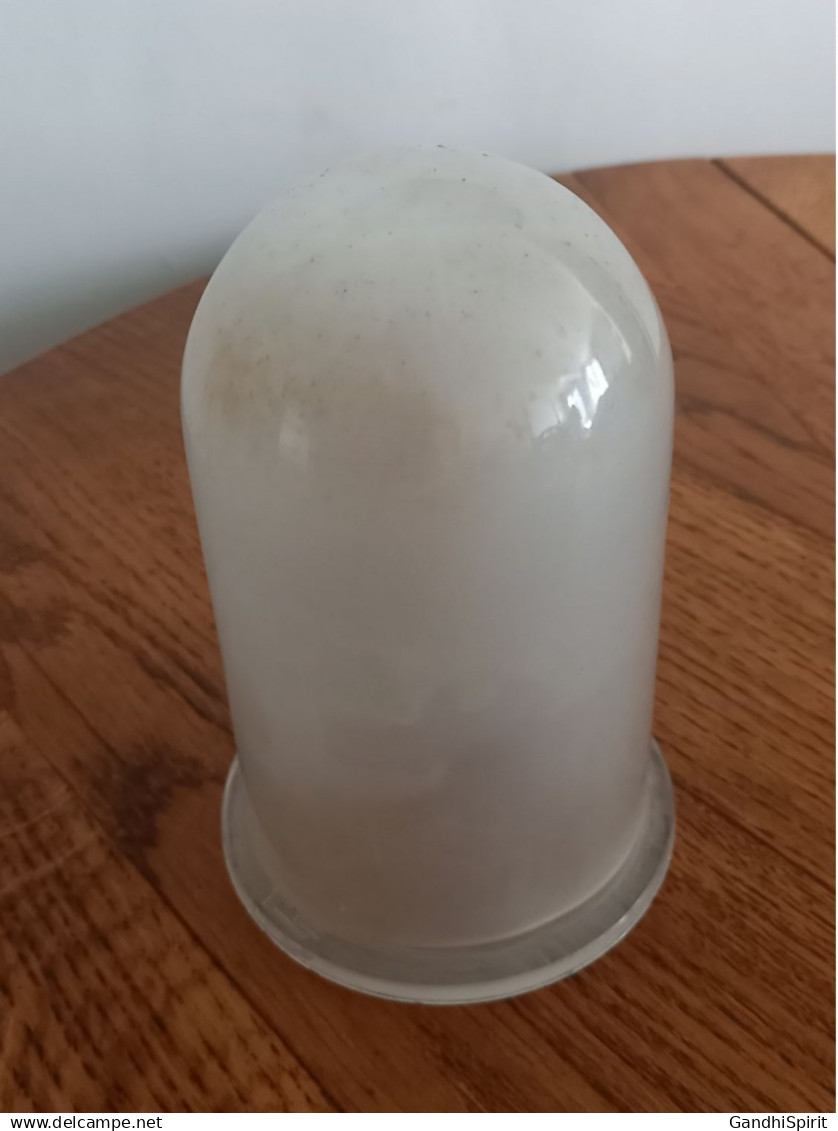 Superbe Lampe de Bateau - Épais Verre Signé FS - Marine, Marin, Entourage Laiton