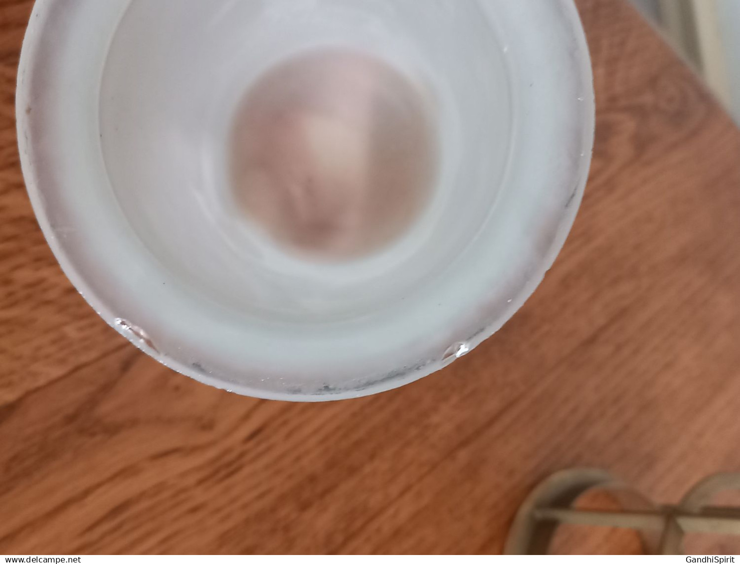 Superbe Lampe de Bateau - Épais Verre Signé FS - Marine, Marin, Entourage Laiton