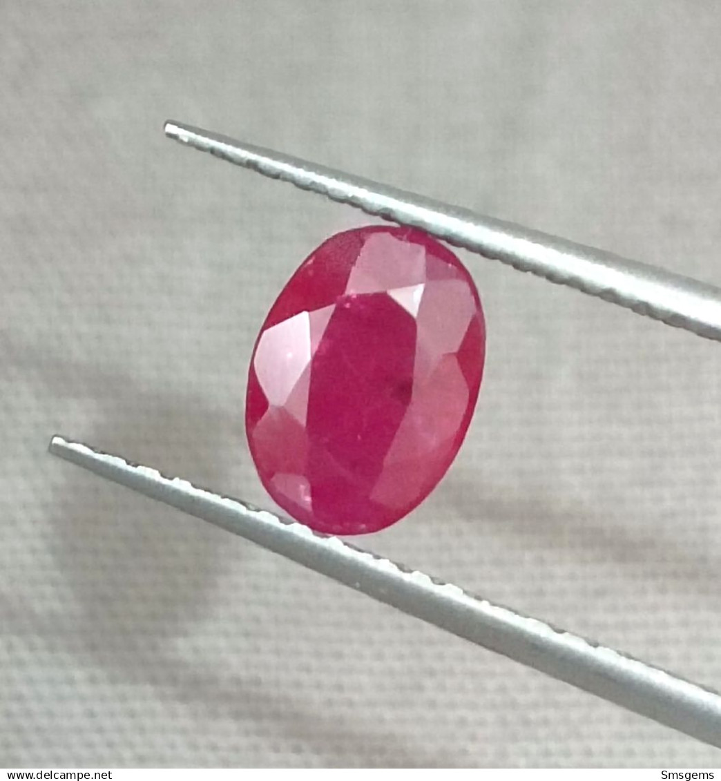 GSI Certified 1.02ct Blood Red Ruby, Natural Untreated Loose Gemstone