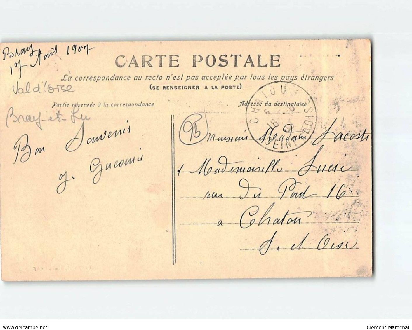 BRAY : Une Vue Sur L'Usine Saint-Louis - Très Bon état - Bray-et-Lû