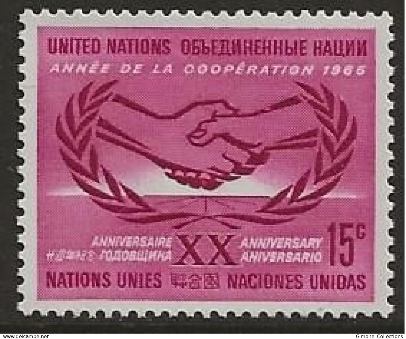 1965 - UN - ONU - NEW-YORK -  Année Complète - Complete Year - 15 stamps - Neuf MNH (**)