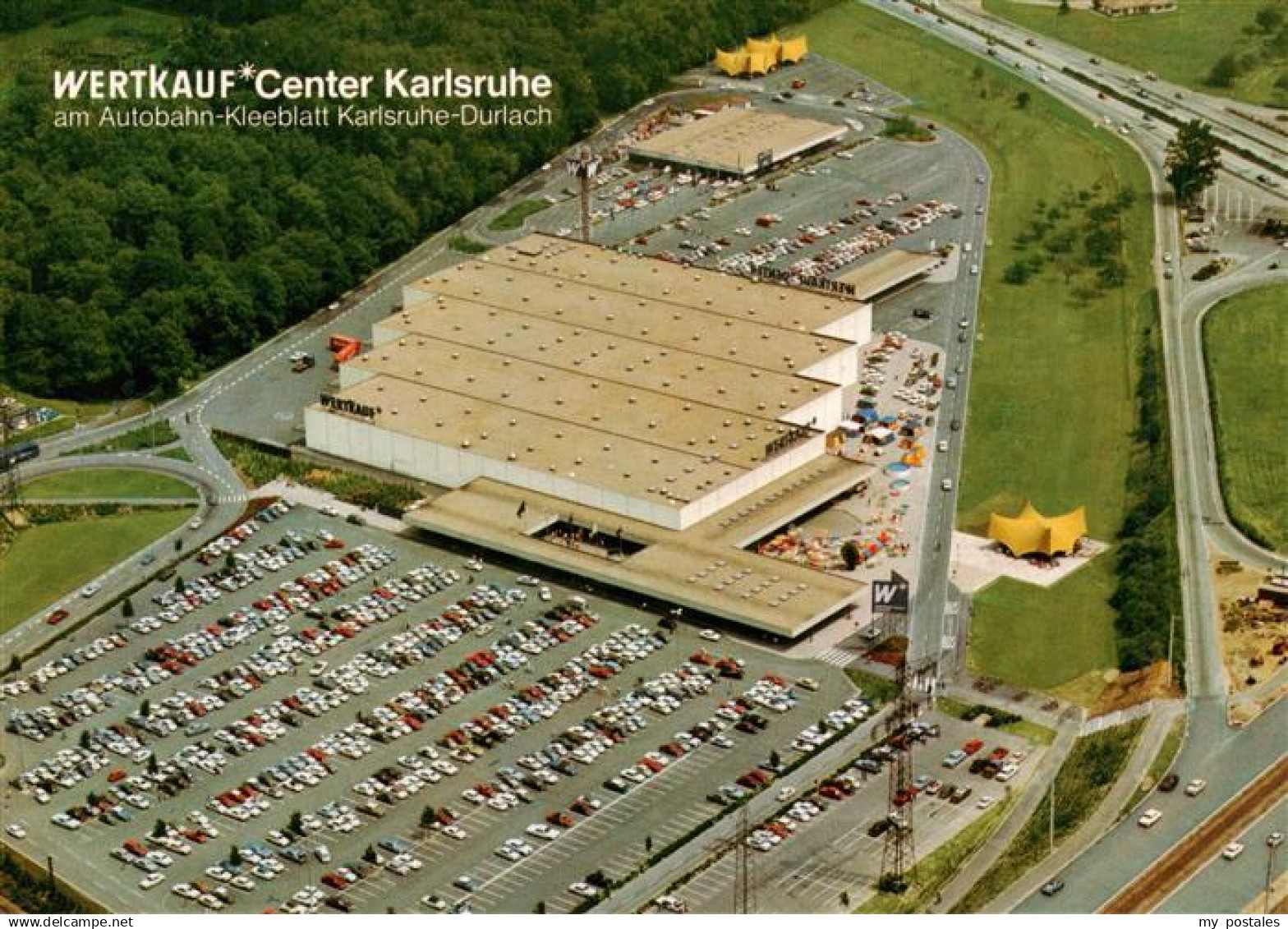 KARLSRUHE Baden Wertkauf Center Karlsruhe Fliegeraufnahme - Karlsruhe